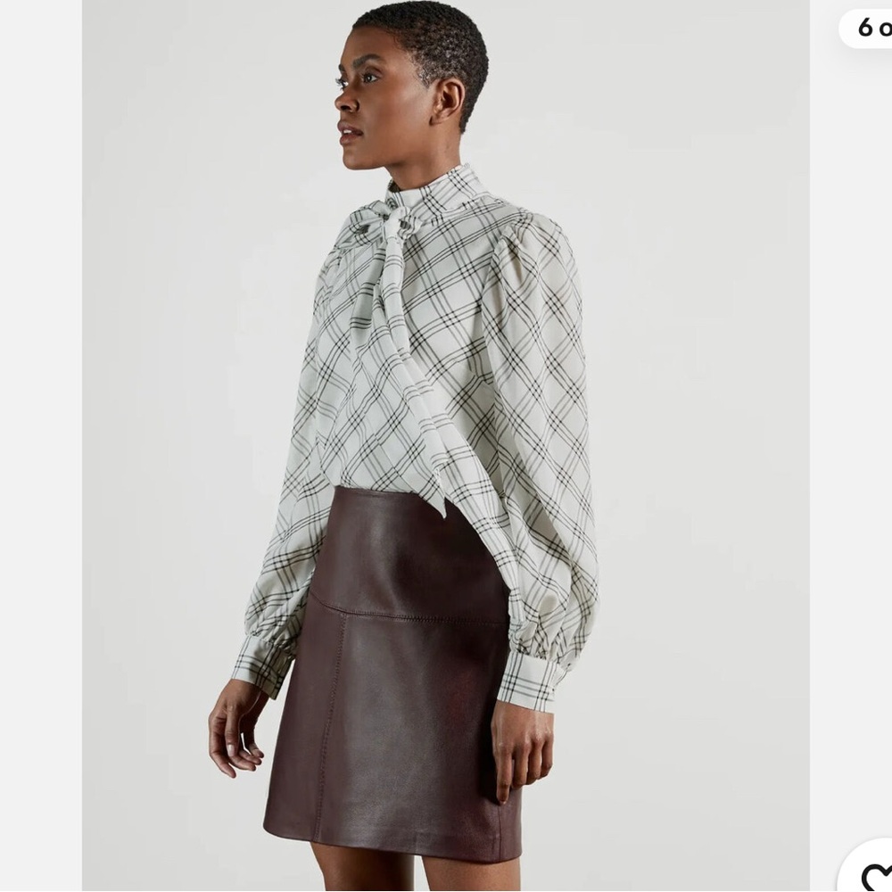NWT Ted Baker plaid Blouse